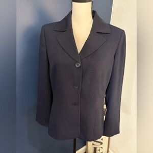 Jones wear New York Navy Blue micro dot Blazer Size 12